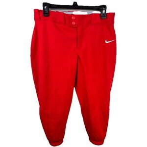 NIKE Team Women's Softball Pants Size Medium Red sports baseball